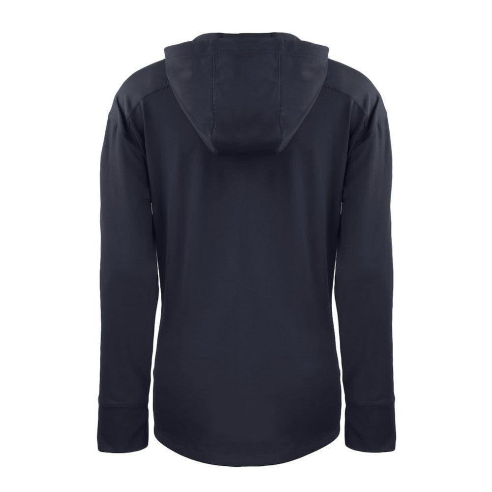 Atlanta Braves Cutter & Buck Women's Daybreak Eco Recycled Half-Zip Hoodie - Navy