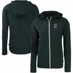 Cleveland Guardians Cutter & Buck Women's Daybreak Eco Recycled Full-Zip Hoodie - Navy