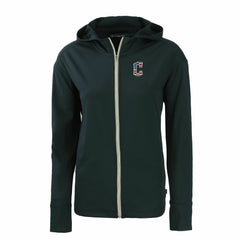 Cleveland Guardians Cutter & Buck Women's Daybreak Eco Recycled Full-Zip Hoodie - Navy