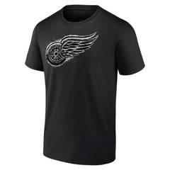 Detroit Red Wings Iced Out T-Shirt Black