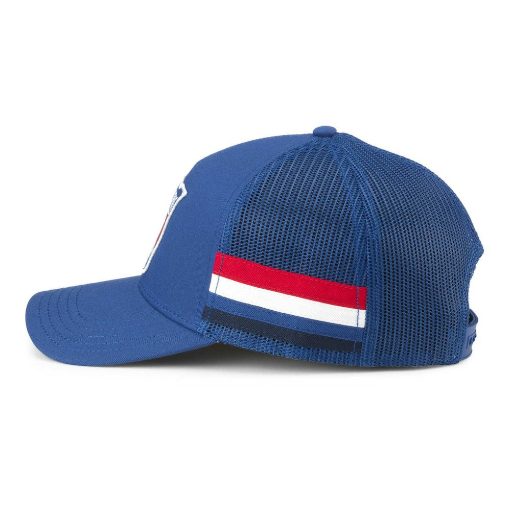 New York Rangers American Needle HotFoot Stripes Trucker Adjustable Hat Blue