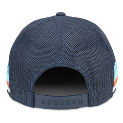 Seattle Kraken American Needle HotFoot Stripes Trucker Adjustable Hat Deep Sea Blue
