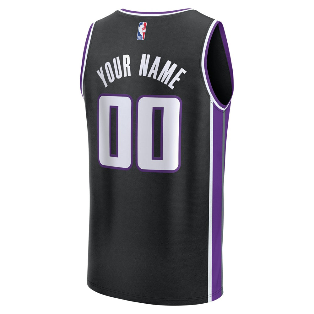 Sacramento Kings Youth Fast Break Custom Replica Jersey - Black - Icon Edition | Fanatics sale