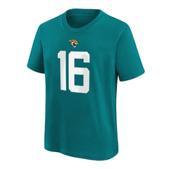 Trevor Lawrence Jacksonville Jaguars Youth Player Name & Number T-Shirt - Teal | Nike for sale