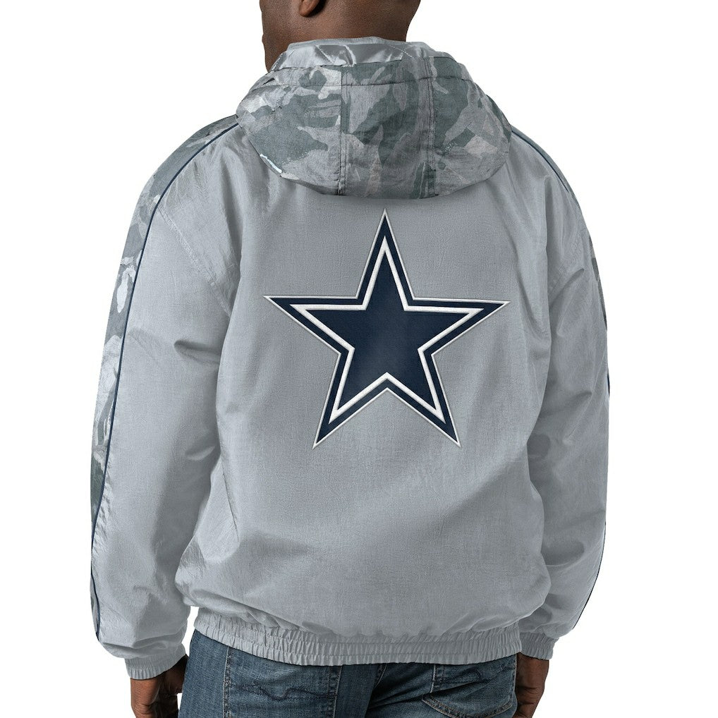 Dallas Cowboys Starter Throwback Thursday Night Lights Hoodie Full-Zip Jacket - Silver cheap