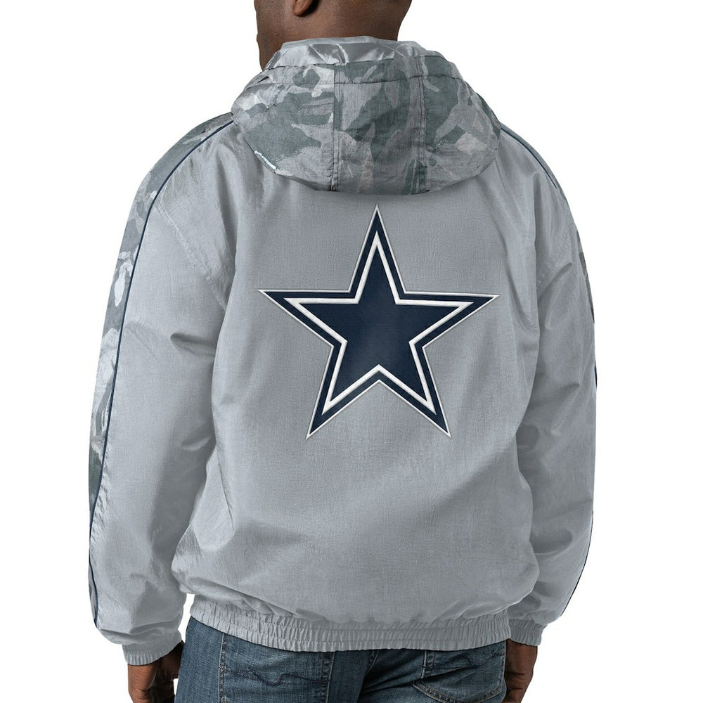 Dallas Cowboys Starter Throwback Thursday Night Lights Hoodie Full-Zip Jacket - Silver cheap