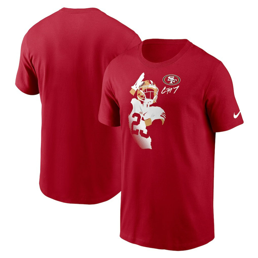 Christian McCaffrey San Francisco 49ers Player Graphic T-Shirt - Scarlet | Nike online