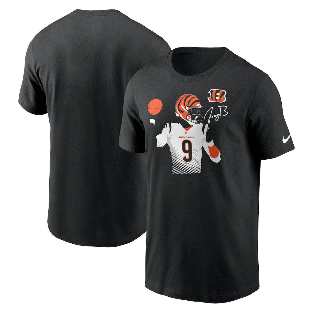 Joe Burrow Cincinnati Bengals Player Graphic T-Shirt - Black | Nike cheap