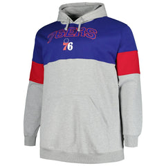 Philadelphia 76ers Big & Tall Pullover Hoodie - Royal/Red | Fanatics cheap