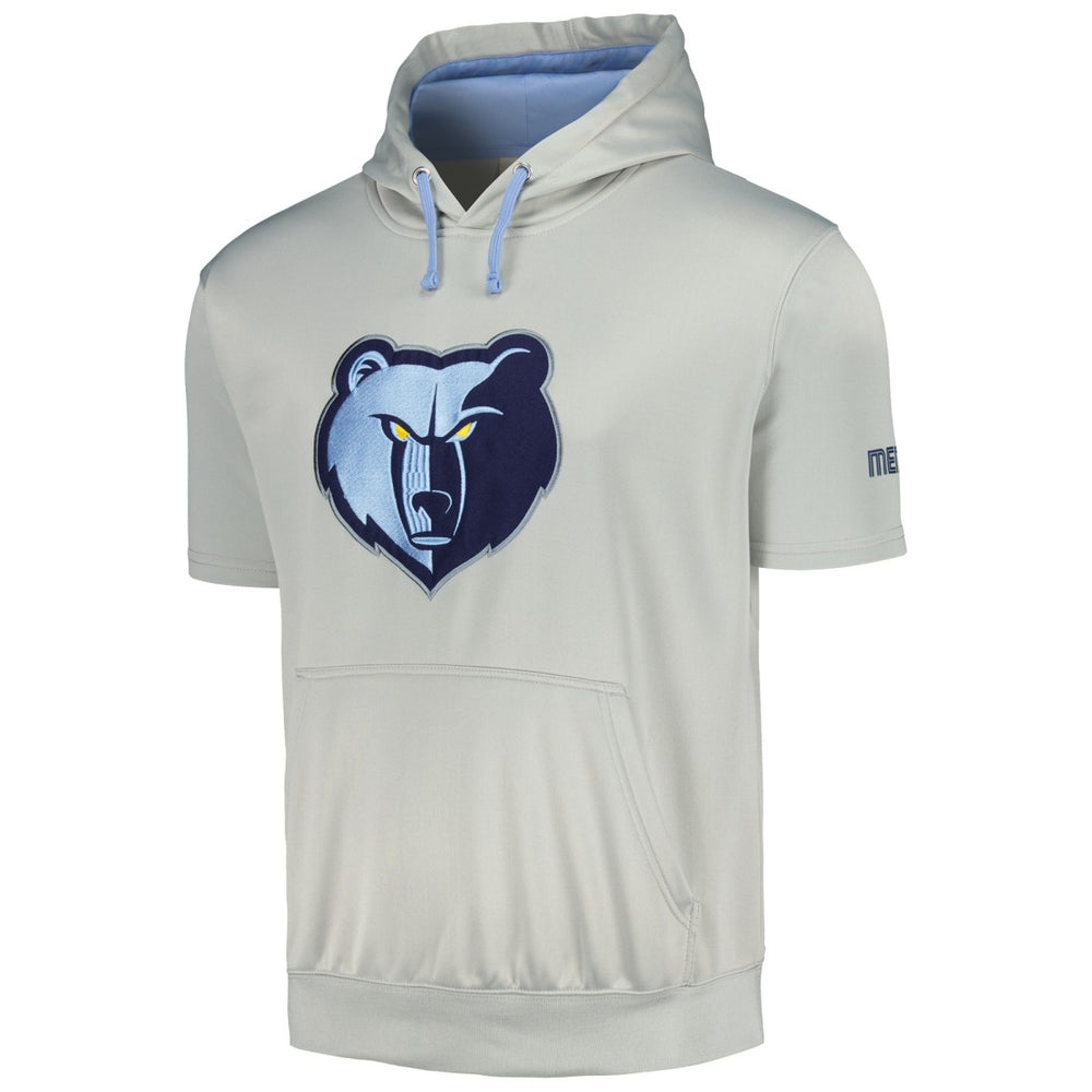 Memphis Grizzlies Short Sleeve Pullover Hoodie - Silver/Light Blue | Fanatics cheap