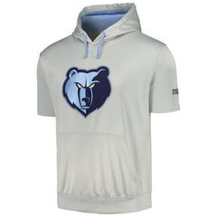 Memphis Grizzlies Short Sleeve Pullover Hoodie - Silver/Light Blue | Fanatics cheap