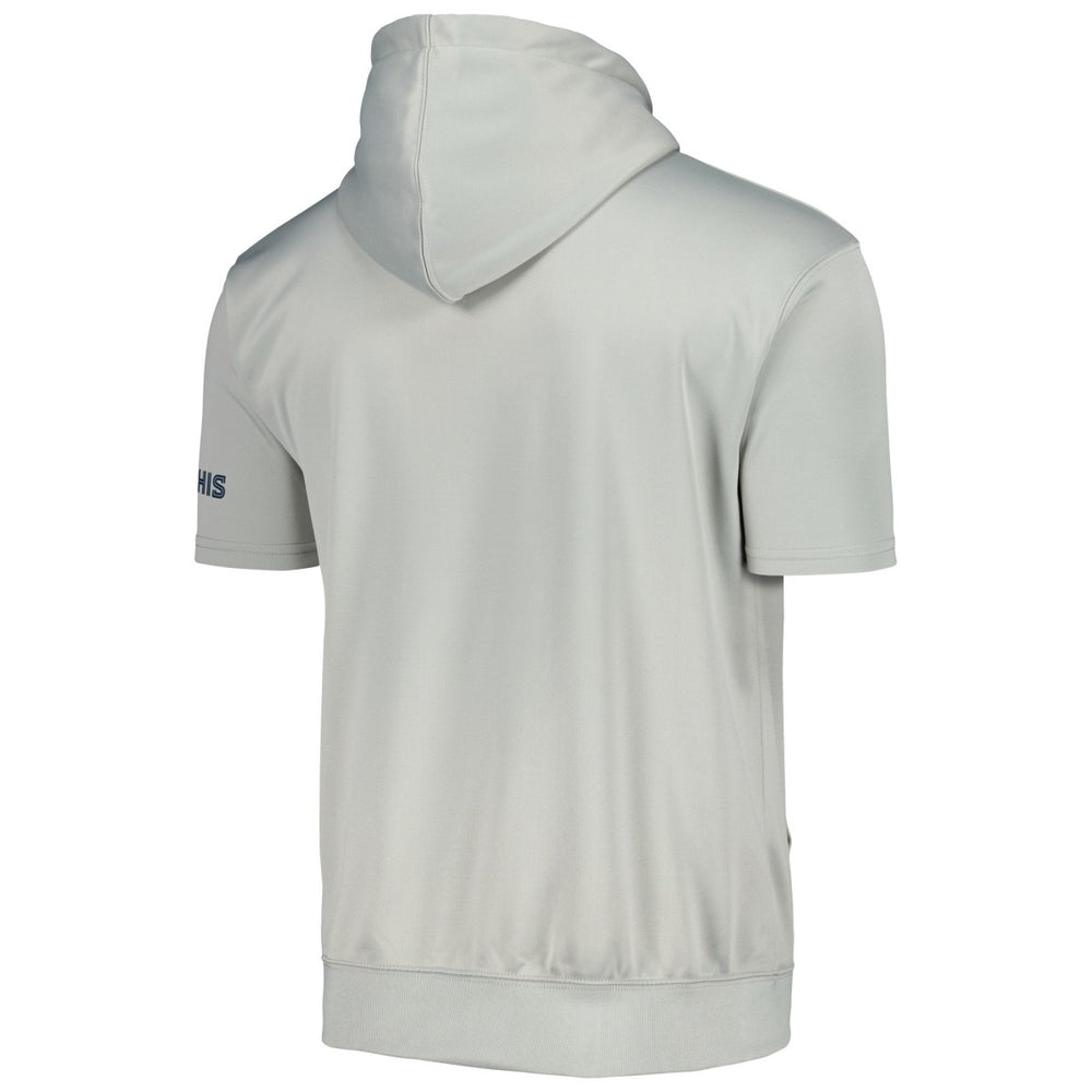 Memphis Grizzlies Short Sleeve Pullover Hoodie - Silver/Light Blue | Fanatics cheap