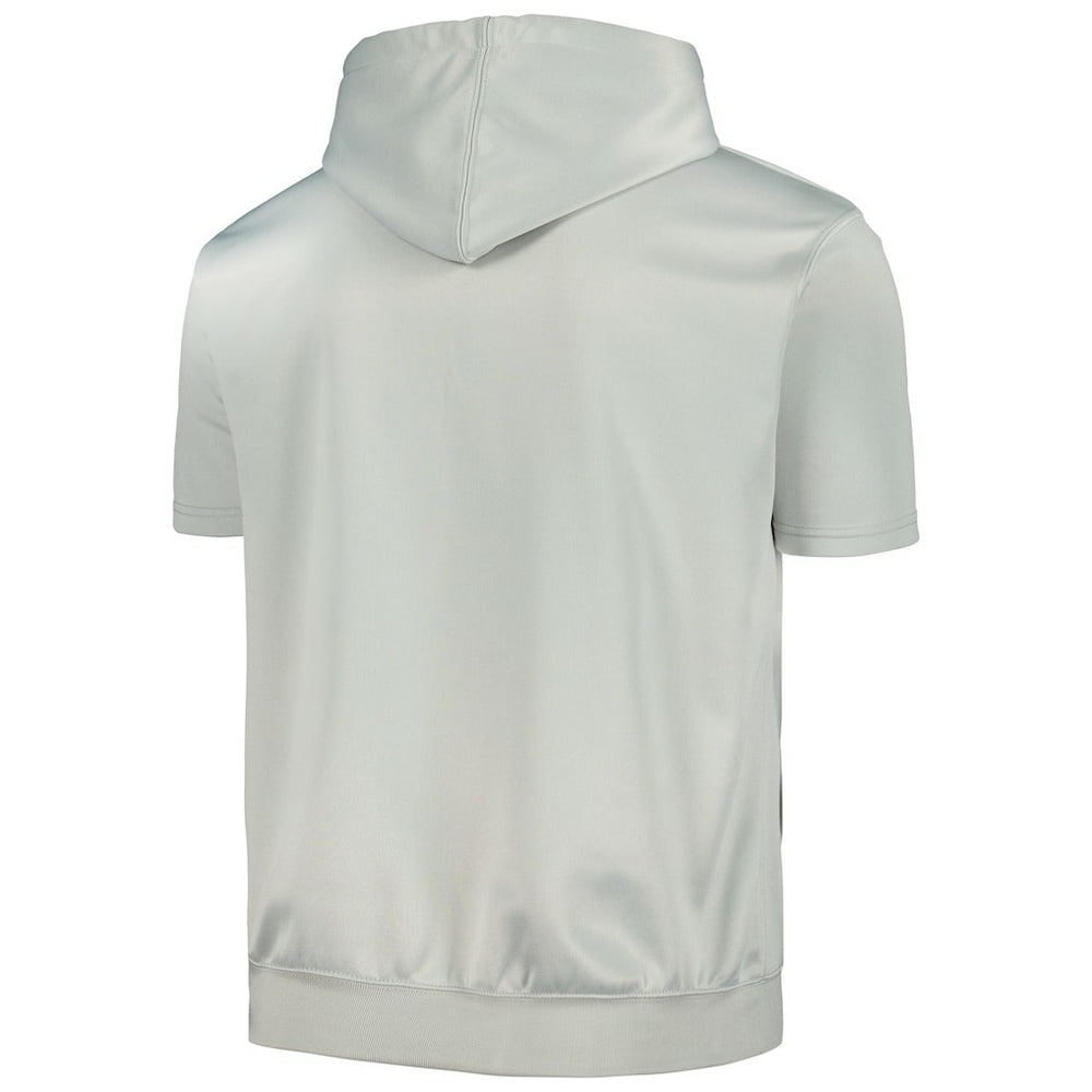Brooklyn Nets Short Sleeve Pullover Hoodie - Silver/White | Fanatics for sale