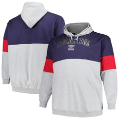 New Orleans Pelicans Big & Tall Pullover Hoodie - Navy/Red | Fanatics outlet