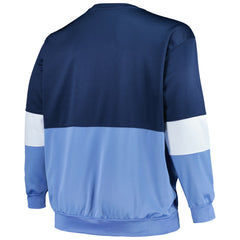 Memphis Grizzlies Big & Tall Split Pullover Sweatshirt - Navy/Light Blue | Fanatics online