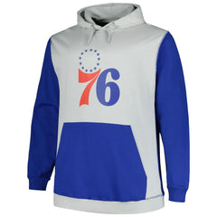Philadelphia 76ers Big & Tall Primary Arctic Pullover Hoodie - Royal/Silver | Fanatics for sale