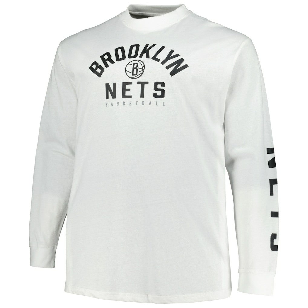 Brooklyn Nets Big & Tall Short Sleeve & Long Sleeve T-Shirt Set - Black/White | Fanatics sale