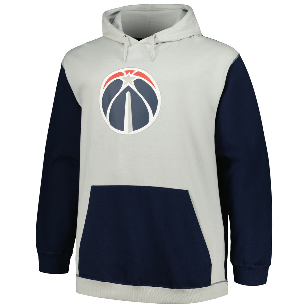 Washington Wizards Big & Tall Primary Arctic Pullover Hoodie - Navy/Silver | Fanatics discount