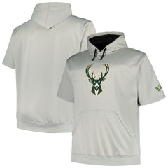 Milwaukee Bucks Big & Tall Logo Pullover Hoodie - Silver | Fanatics on sale