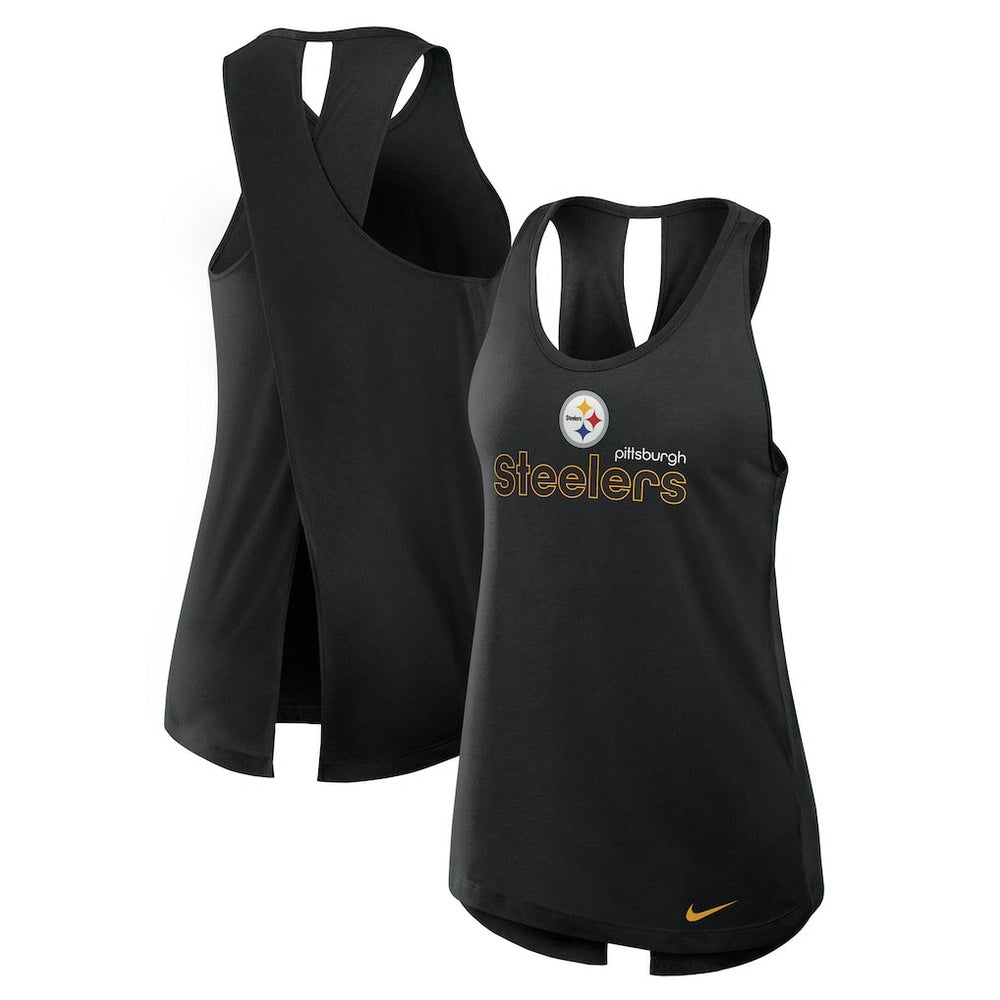 Pittsburgh Steelers Women's Plus Size Performance Tank Top - Black | Nike for sale
