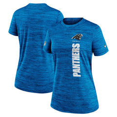 Carolina Panthers Women's Sideline Velocity Dri-FIT T-Shirt - Blue | Nike discount