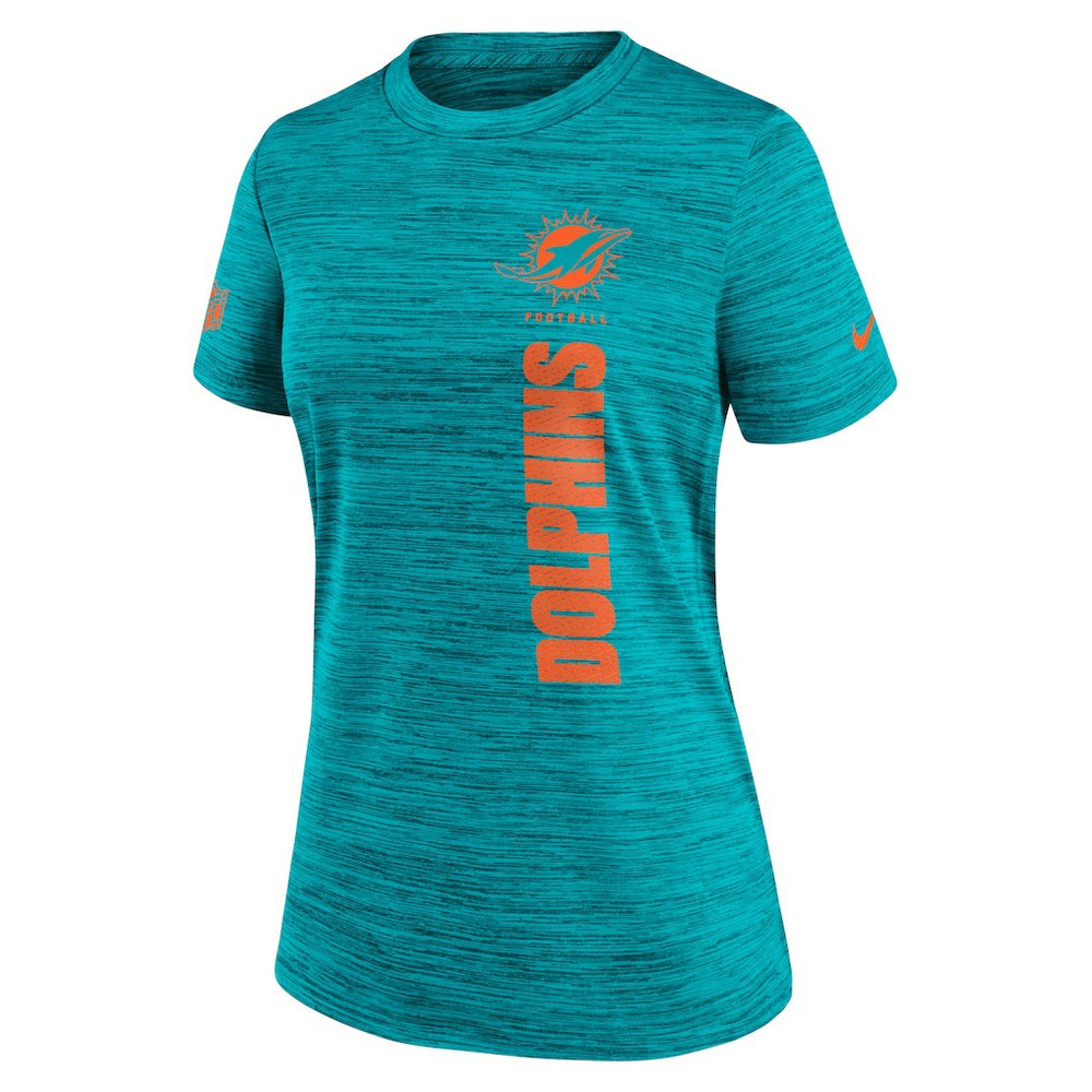 Miami Dolphins Women's Sideline Velocity Dri-FIT T-Shirt - Aqua | Nike outlet