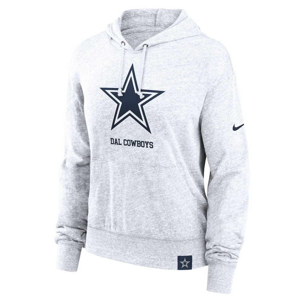 Dallas Cowboys Women's Gym Vintage Logo Pullover Hoodie - White | Nike sale