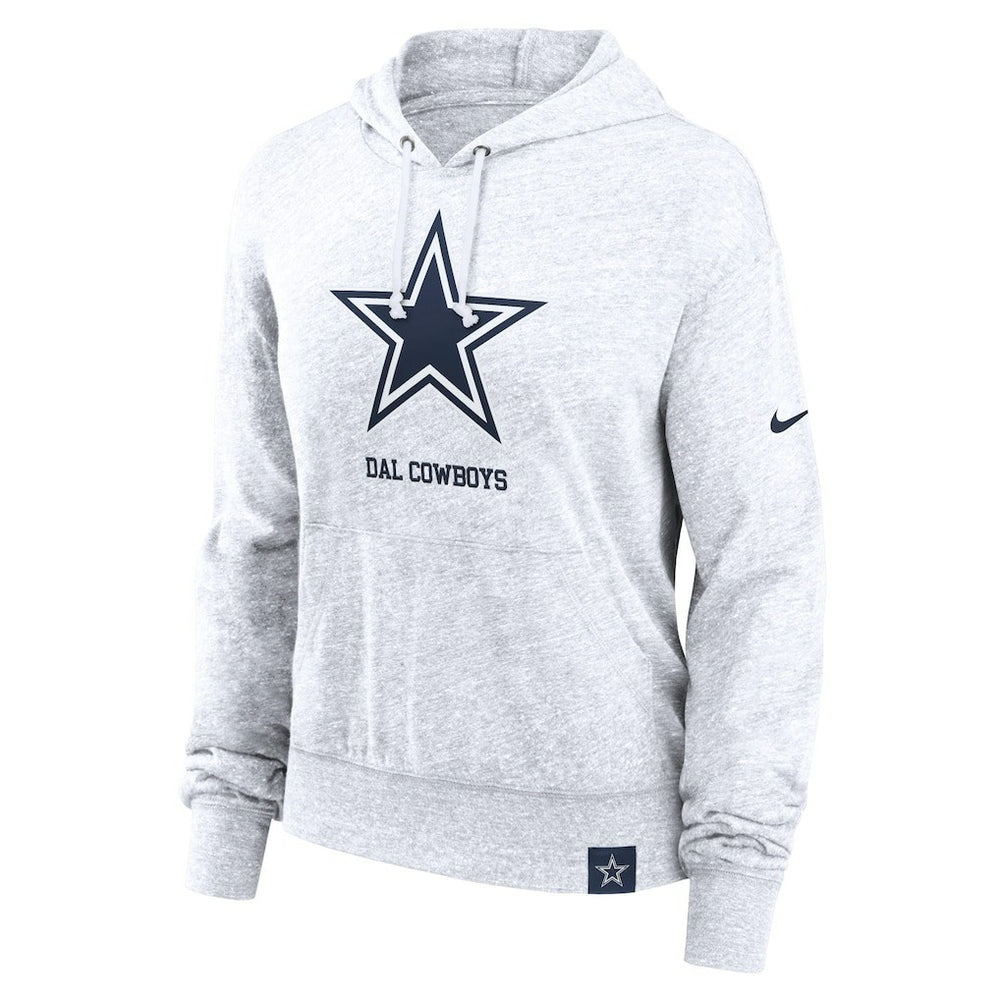 Dallas Cowboys Women's Gym Vintage Logo Pullover Hoodie - White | Nike sale