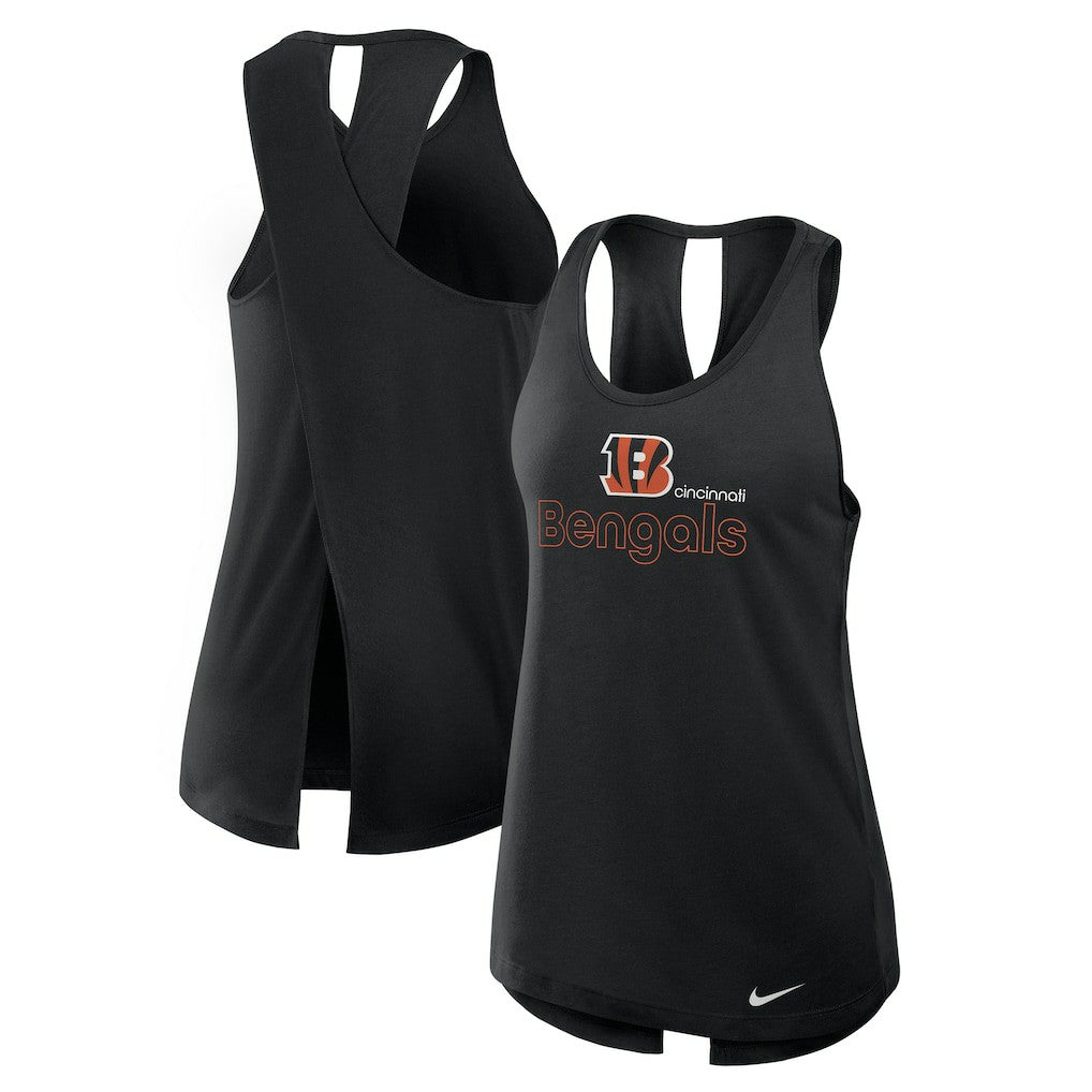 Cincinnati Bengals Women's Open-Back Crisscross Dri-FIT Tank Top - Black | Nike cheap
