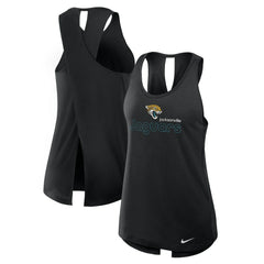 Jacksonville Jaguars Women's Open-Back Crisscross Dri-FIT Tank Top - Black | Nike discount
