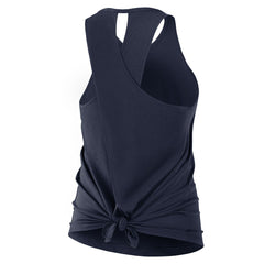 Tennessee Titans Women's Open-Back Crisscross Dri-FIT Tank Top - Navy | Nike for sale