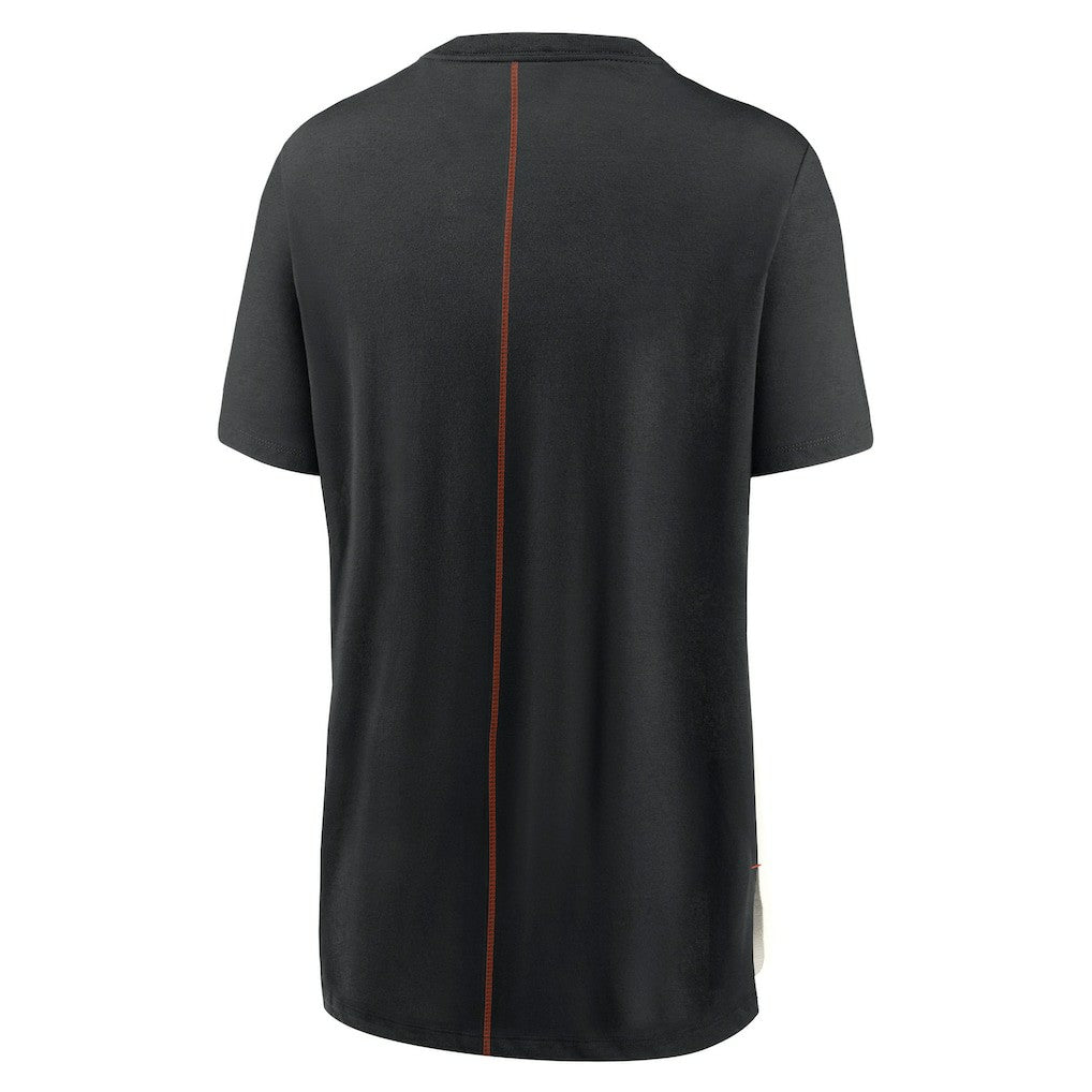 Cincinnati Bengals Women's Wordmark Tri-Blend T-Shirt - Cream/Black | Nike outlet