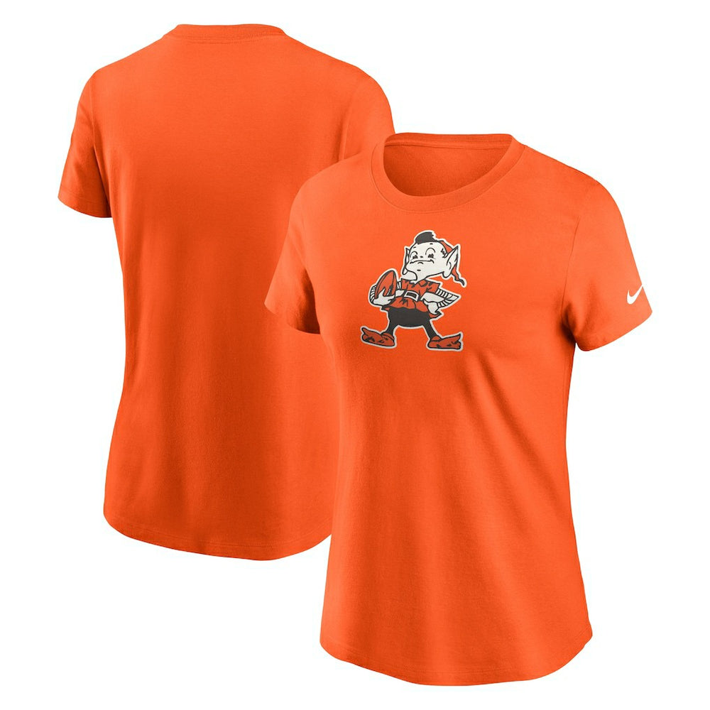 Cleveland Browns Women's Throwback Primary Logo T-Shirt - Orange | Nike outlet