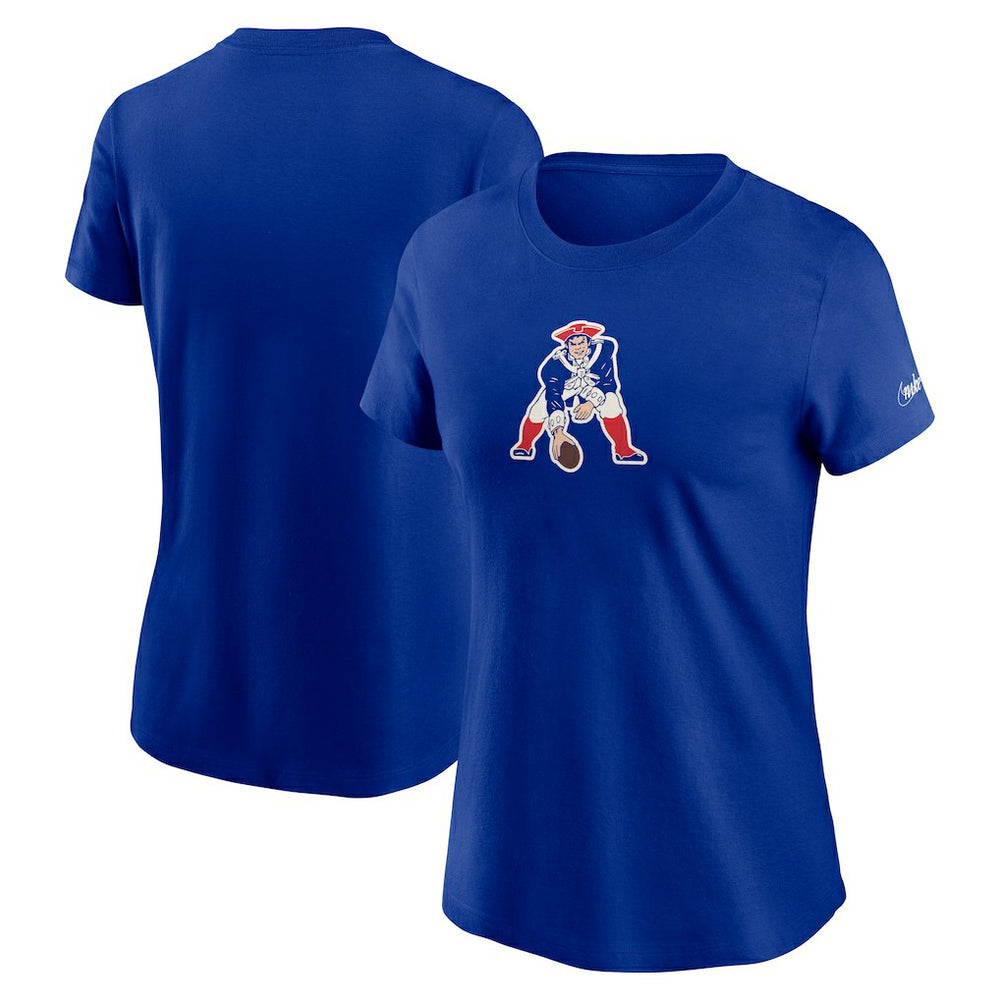 New England Patriots Women's Throwback Primary Logo T-Shirt - Royal | Nike sale