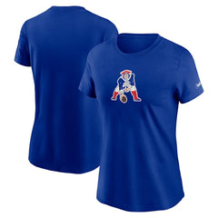 New England Patriots Women's Throwback Primary Logo T-Shirt - Royal | Nike sale