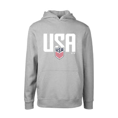 USMNT Levelwear Youth Podium Mascot Pullover Hoodie - Gray on sale