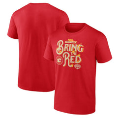 Calgary Flames Fanatics 2023 NHL Heritage Classic Local T-Shirt – Red