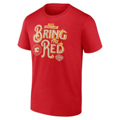 Calgary Flames Fanatics 2023 NHL Heritage Classic Local T-Shirt – Red