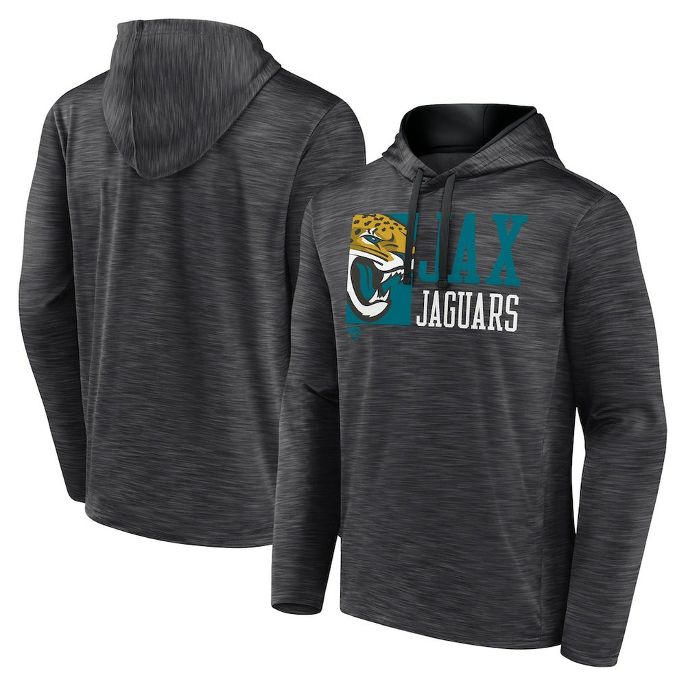 Jacksonville Jaguars Never Quit Hoodie - Heather Charcoal sale