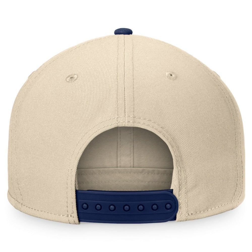 New York Rangers Fanatics Goalaso Snapback Hat Cream/Navy