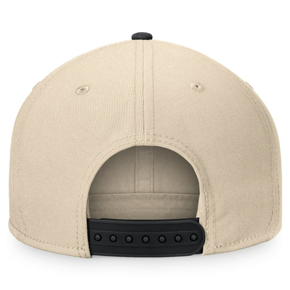 Vegas Golden Knights Fanatics Goalaso Snapback Hat Cream/Black