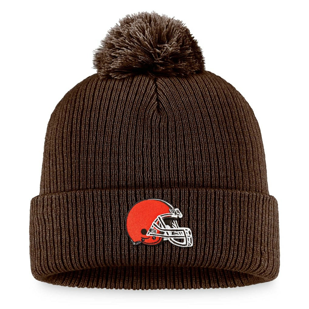 Cleveland Browns Women's Cuffed Knit Hat with Pom - Brown online