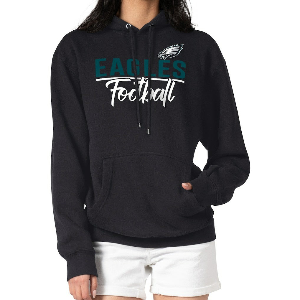 Philadelphia Eagles G-III 4Her by Carl Banks Women's Graphic Fleece Pullover Hoodie - Black outlet