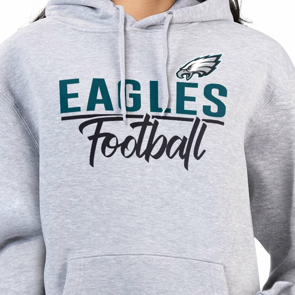 Philadelphia Eagles G-III 4Her by Carl Banks Women's Graphic Fleece Pullover Hoodie - Heather Gray outlet