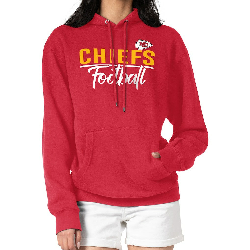 Kansas City Chiefs G-III 4Her by Carl Banks Women's Graphic Fleece Pullover Hoodie - Red discount