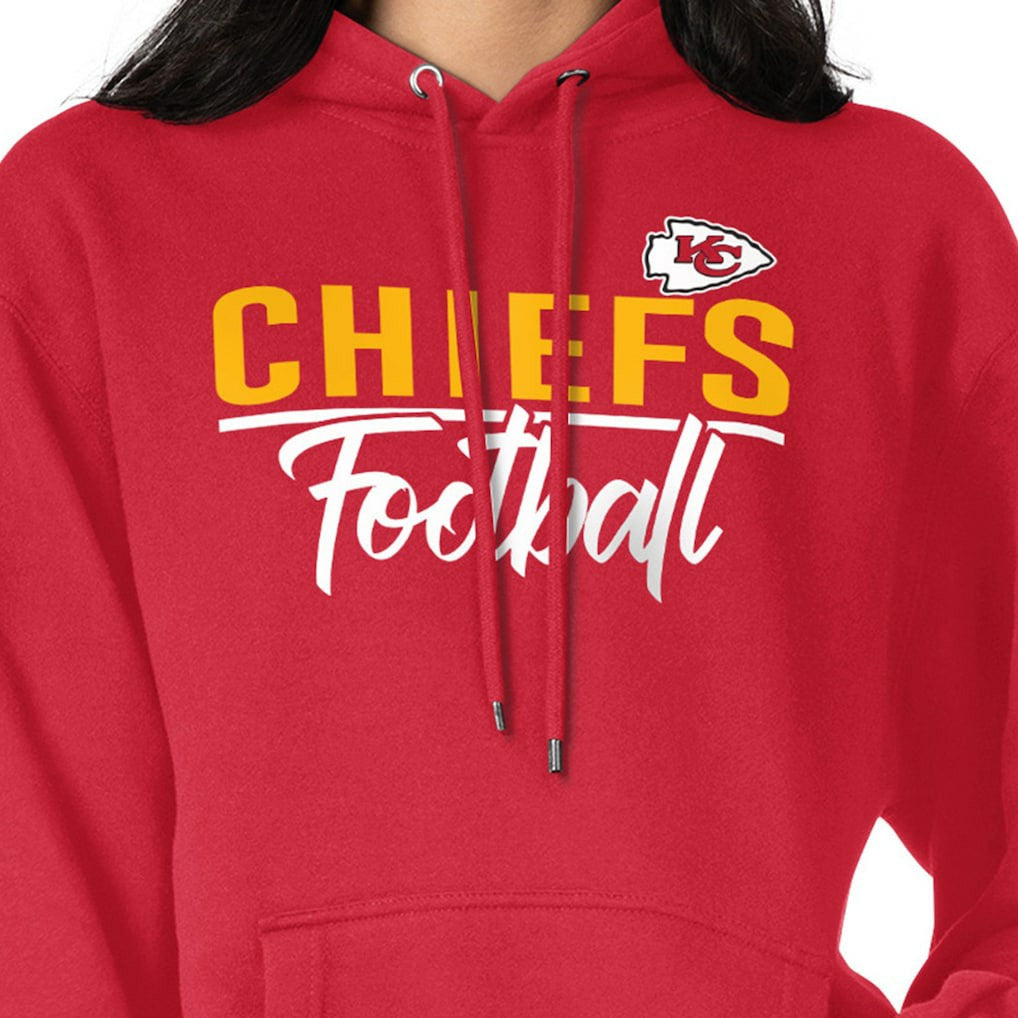 Kansas City Chiefs G-III 4Her by Carl Banks Women's Graphic Fleece Pullover Hoodie - Red discount