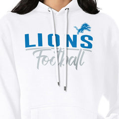 Detroit Lions G-III 4Her by Carl Banks Women's Graphic Fleece Pullover Hoodie - White online