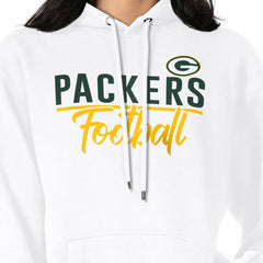 Green Bay Packers G-III 4Her by Carl Banks Women's Graphic Fleece Pullover Hoodie - White cheap