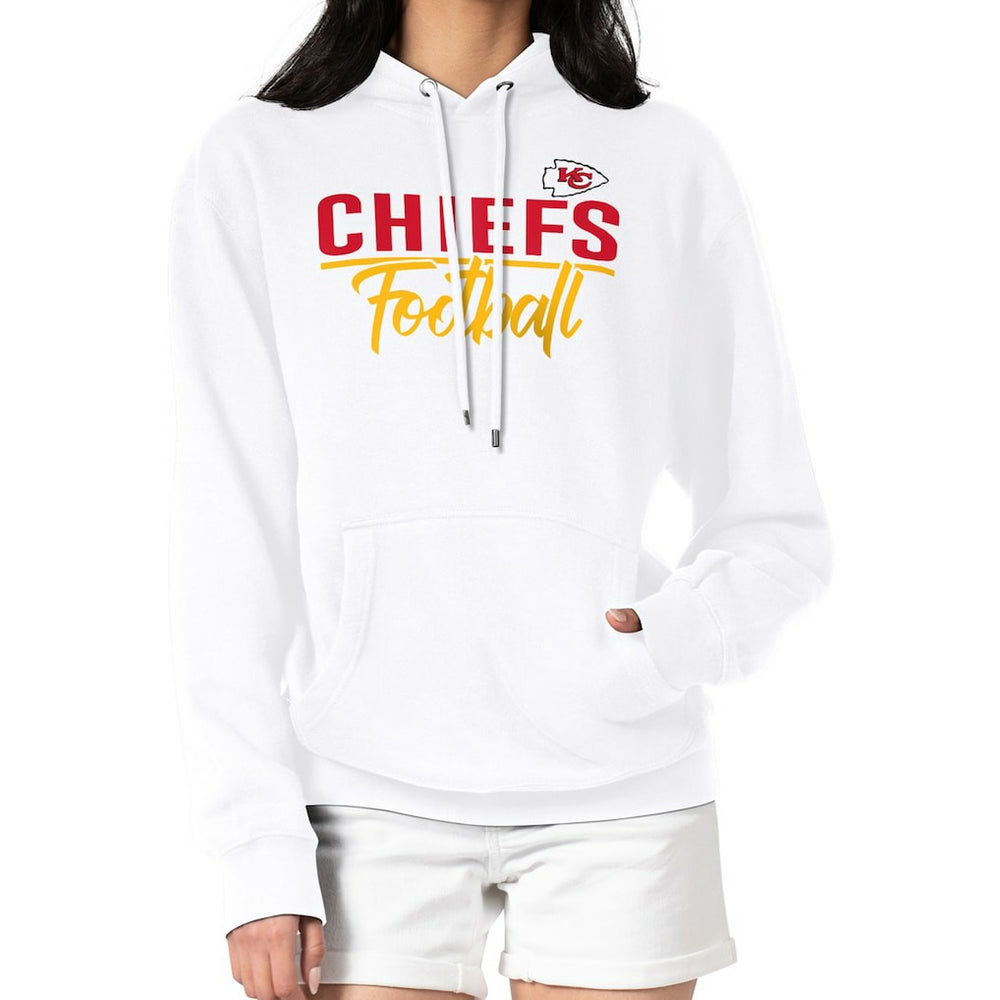 Kansas City Chiefs G-III 4Her by Carl Banks Women's Graphic Fleece Pullover Hoodie - White outlet