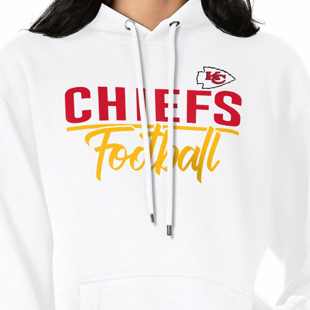 Kansas City Chiefs G-III 4Her by Carl Banks Women's Graphic Fleece Pullover Hoodie - White outlet
